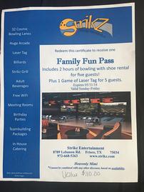 Strikz Family Fun Pass 202//269